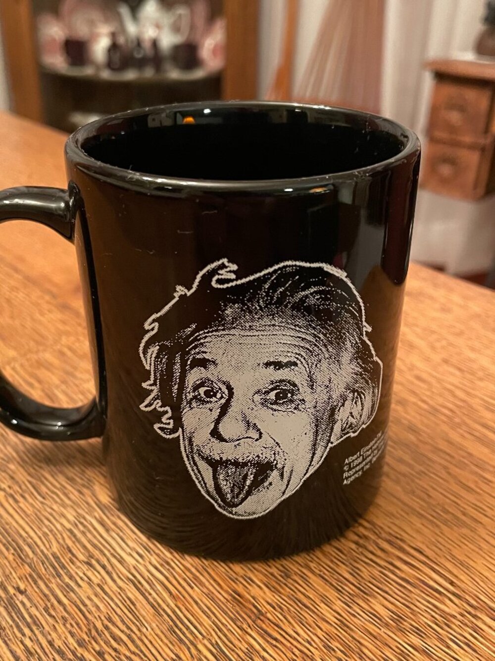 Einstein Face and Famous Quote Coffee Cup Mug 11 ounces by Linyi